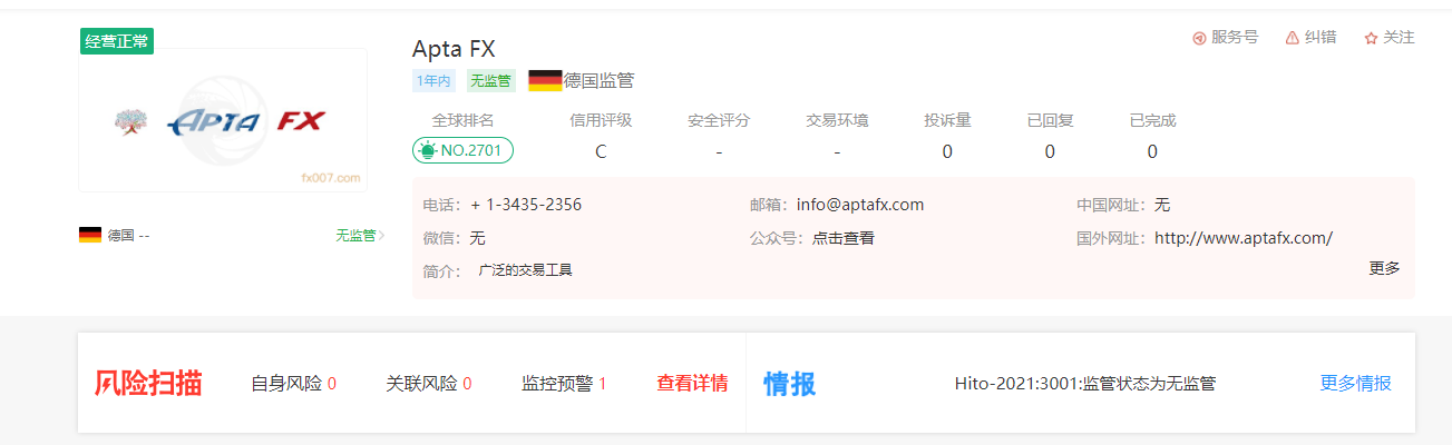 2024年10月30日:Apta FX外汇平台是由哪个机构监管的? Apta FX外汇平台是由哪个机构监管的?
